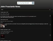 Tablet Screenshot of frusciantenews.com
